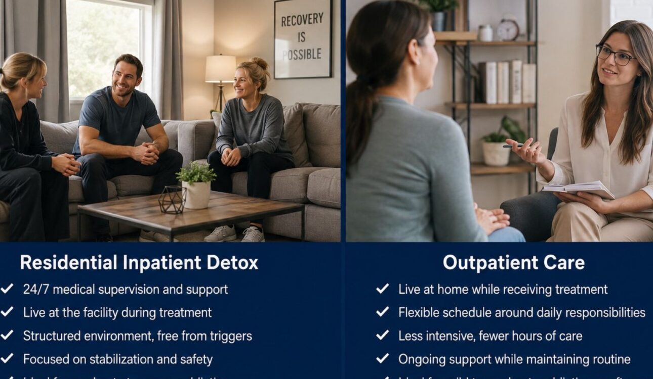 How Does Residential Inpatient Detox Differ From Outpatient Care